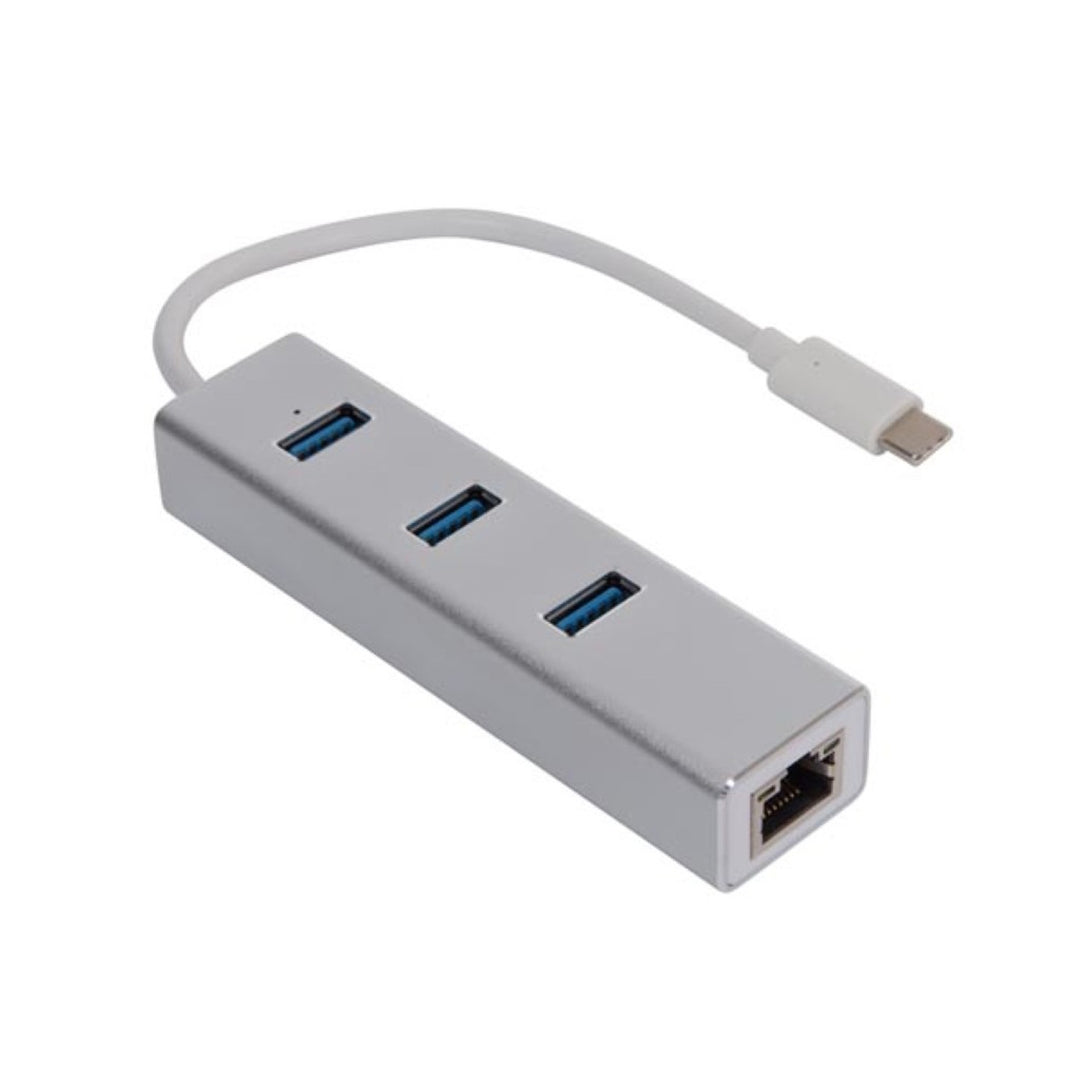 Adaptér USB-C na gigabitový Ethernet na vysokorýchlostné sieťové pripojenie Velleman PCMP202