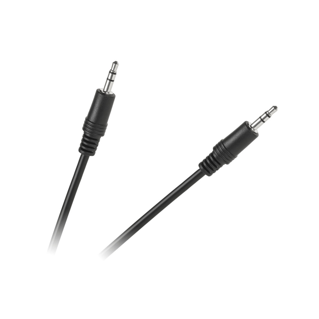 Audio kábel, 3,5 mm zástrčka, 0,6 m, čierny, KPO2743-0,6