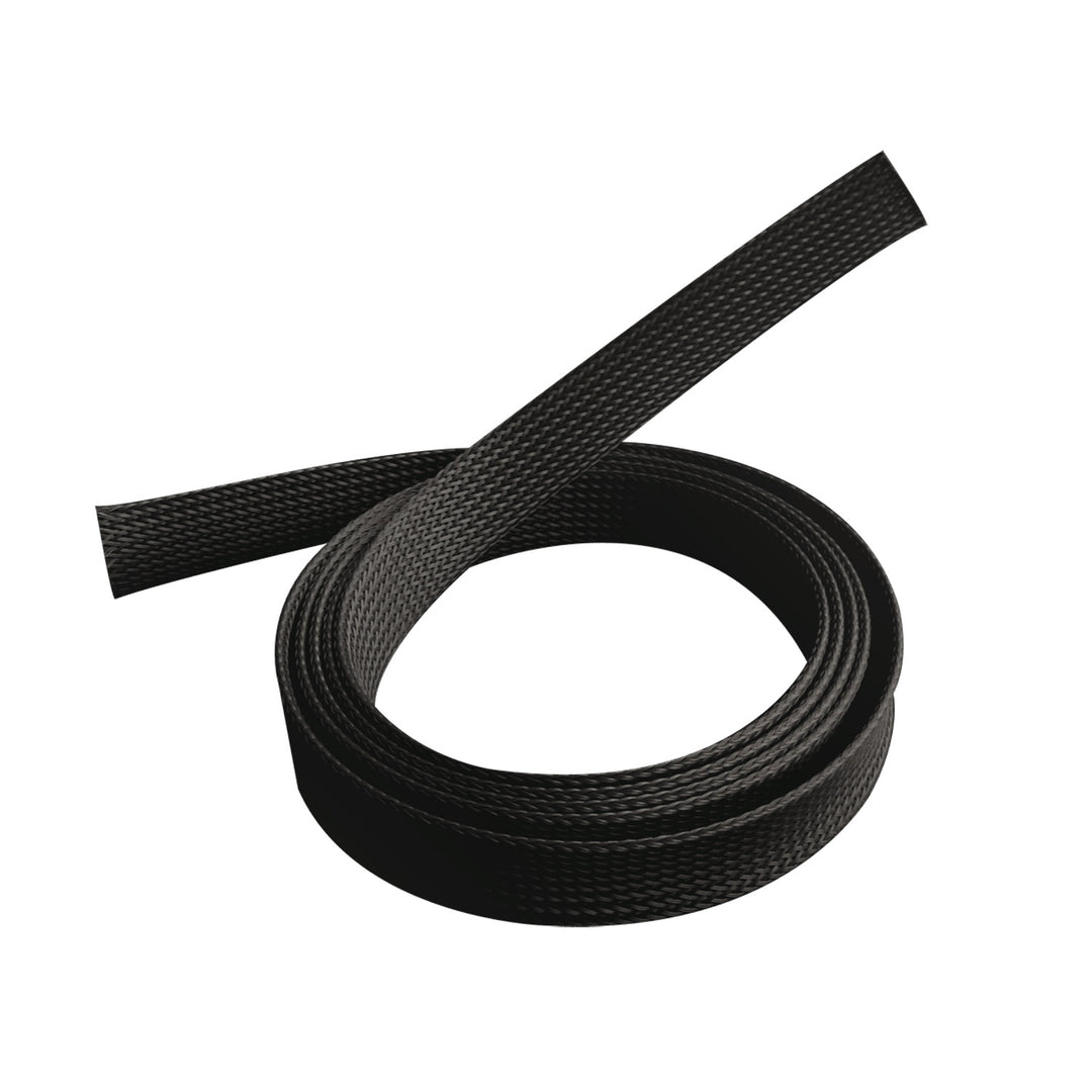 Polyesterové maskovanie káblov čierny kábel 1m 40mm