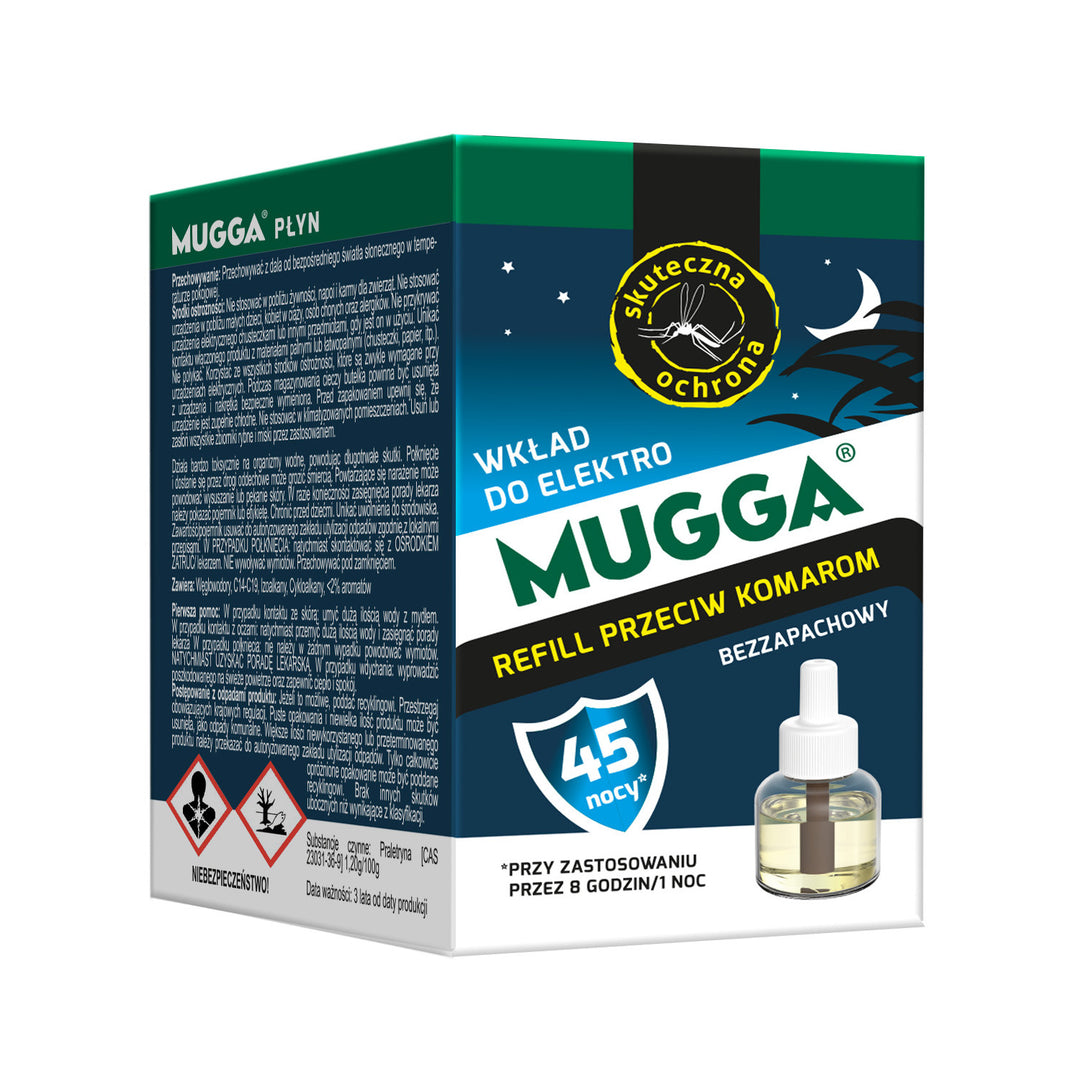 Náplň do repelentu proti komárom Mugga Elektro Mugga 45 nocí 35ml