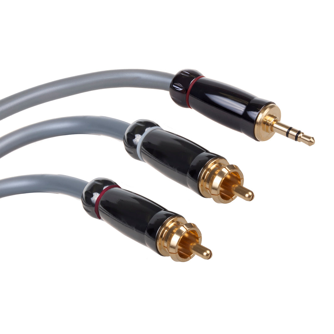 Pripojovací kábel AB HQ Jack 3,5 mm - 2x RCA CINCH 1,5 m - vysoký výkon