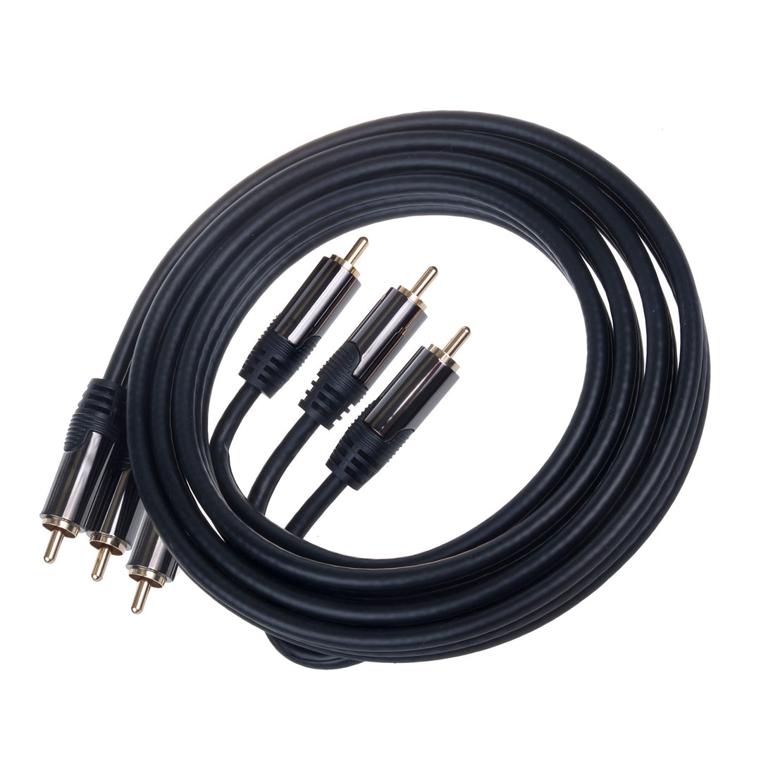 CINCH 3x RCA - 3x RCA 1,5 m AB-COM HQ vysoko kvalitný kábel
