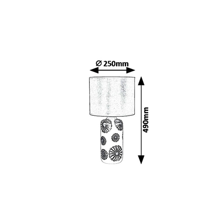 Stolová lampa Ginger, stolová E27 1x MAX 60W, zlatá/hnedá
