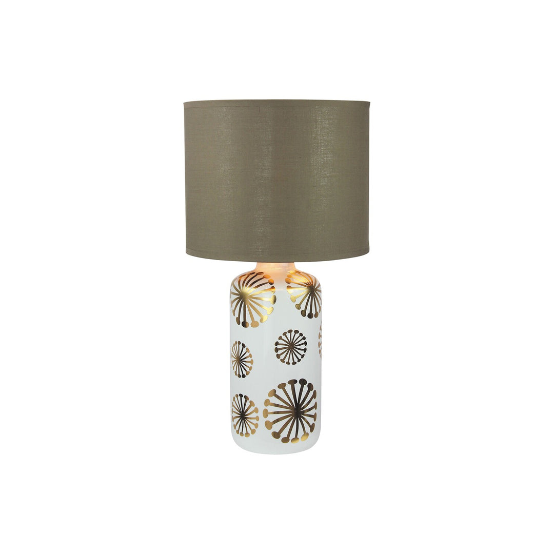 Stolová lampa Ginger, stolová E27 1x MAX 60W, zlatá/hnedá