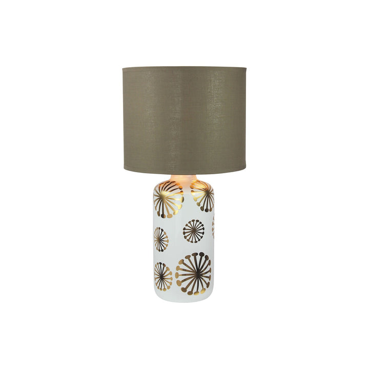 Stolová lampa Ginger, stolová E27 1x MAX 60W, zlatá/hnedá