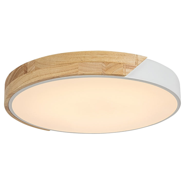 Rabalux Maple 3527 stropné svietidlo biele matné 24W kov a drevo