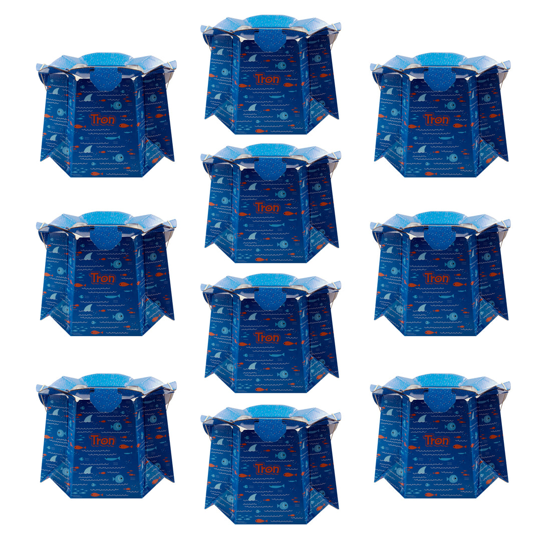 Jednorazový detský nočník Tron, ryba, do 30 kg, sada 10 kusov