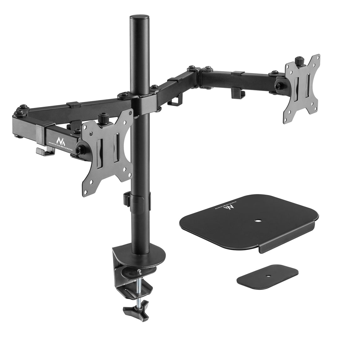 Stolný držiak Maclean pre 2 LCD monitory, 17-32", 2x 8 kg, MC-884 + MC-929