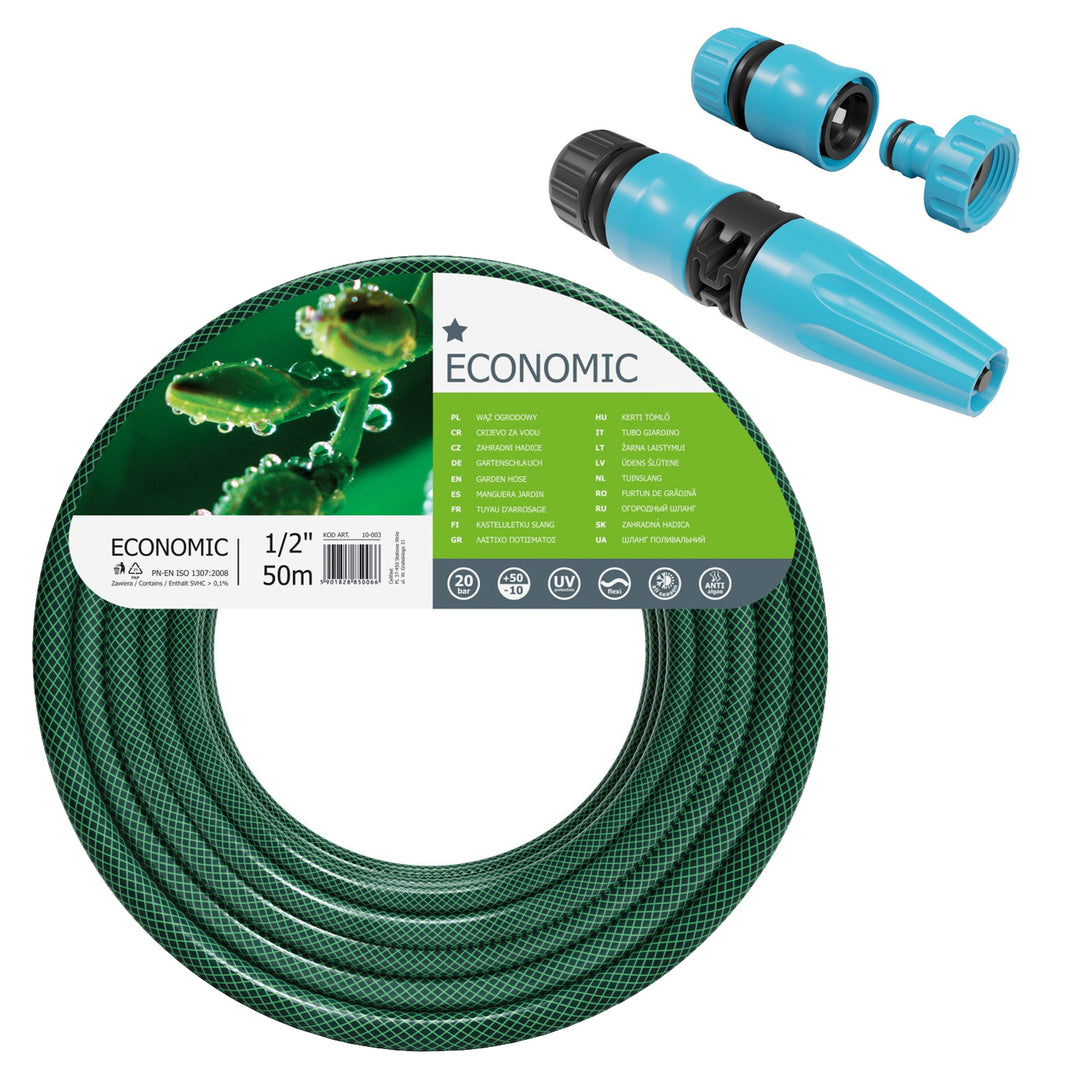 Cellfast Economic 1/2" záhradná hadica 50 m + postrekovač