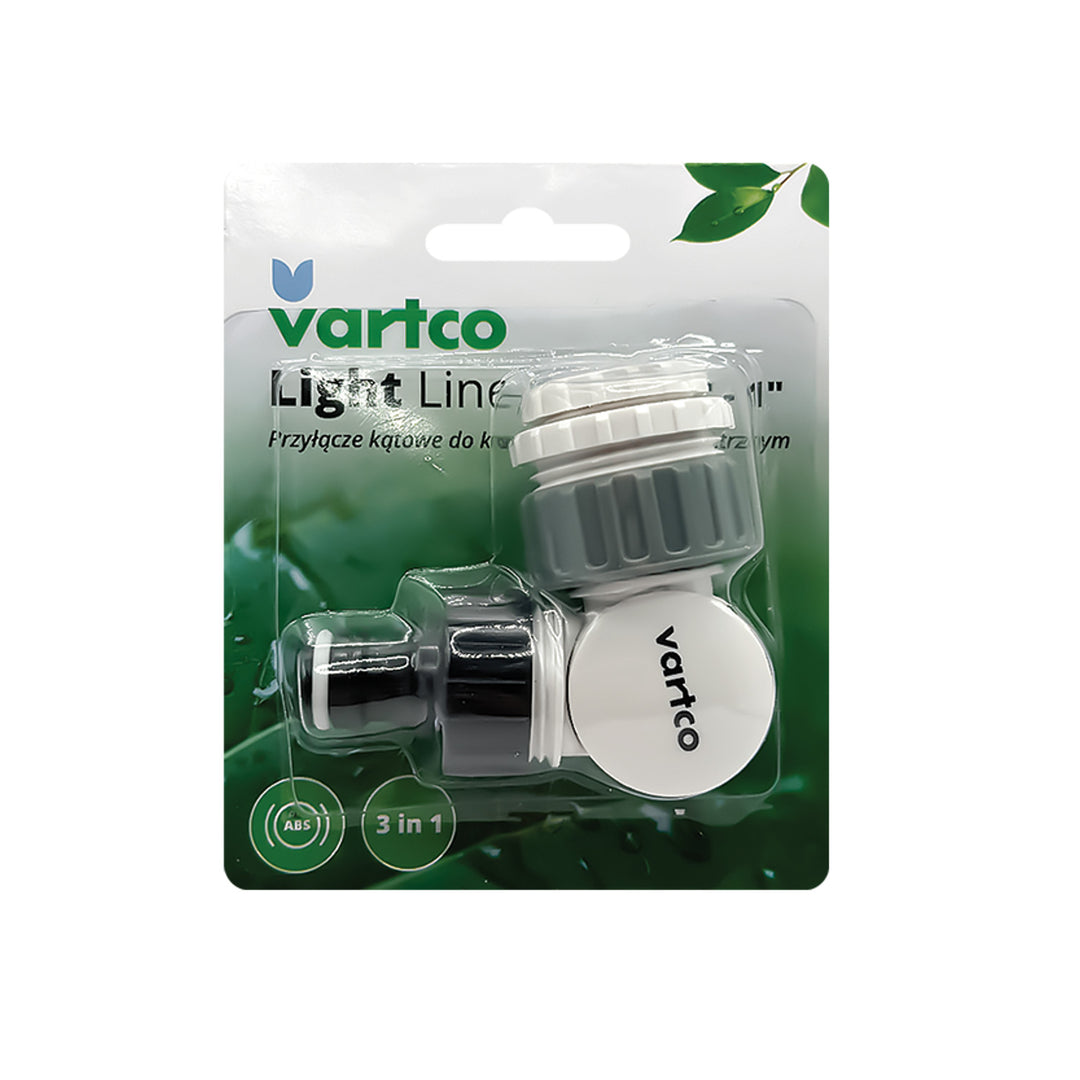 Agaplastová prípojka, uhlová, pre kohútik s vnútorným závitom, 1/2"-3/4"-1", LL01-023