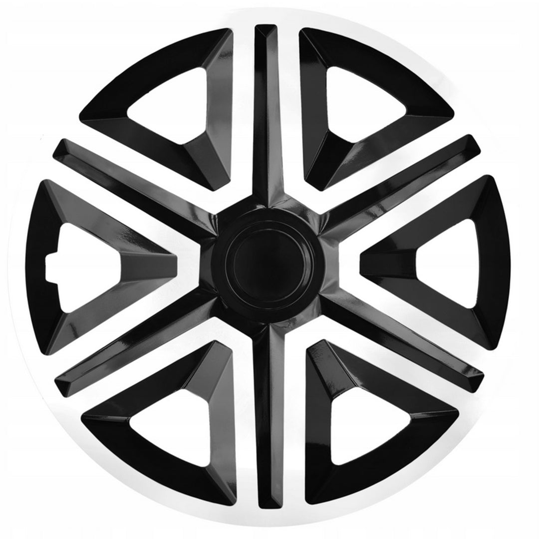 NRM Action 15" univerzálny kryt náboja Doublecolor biela/čierna 1 kus