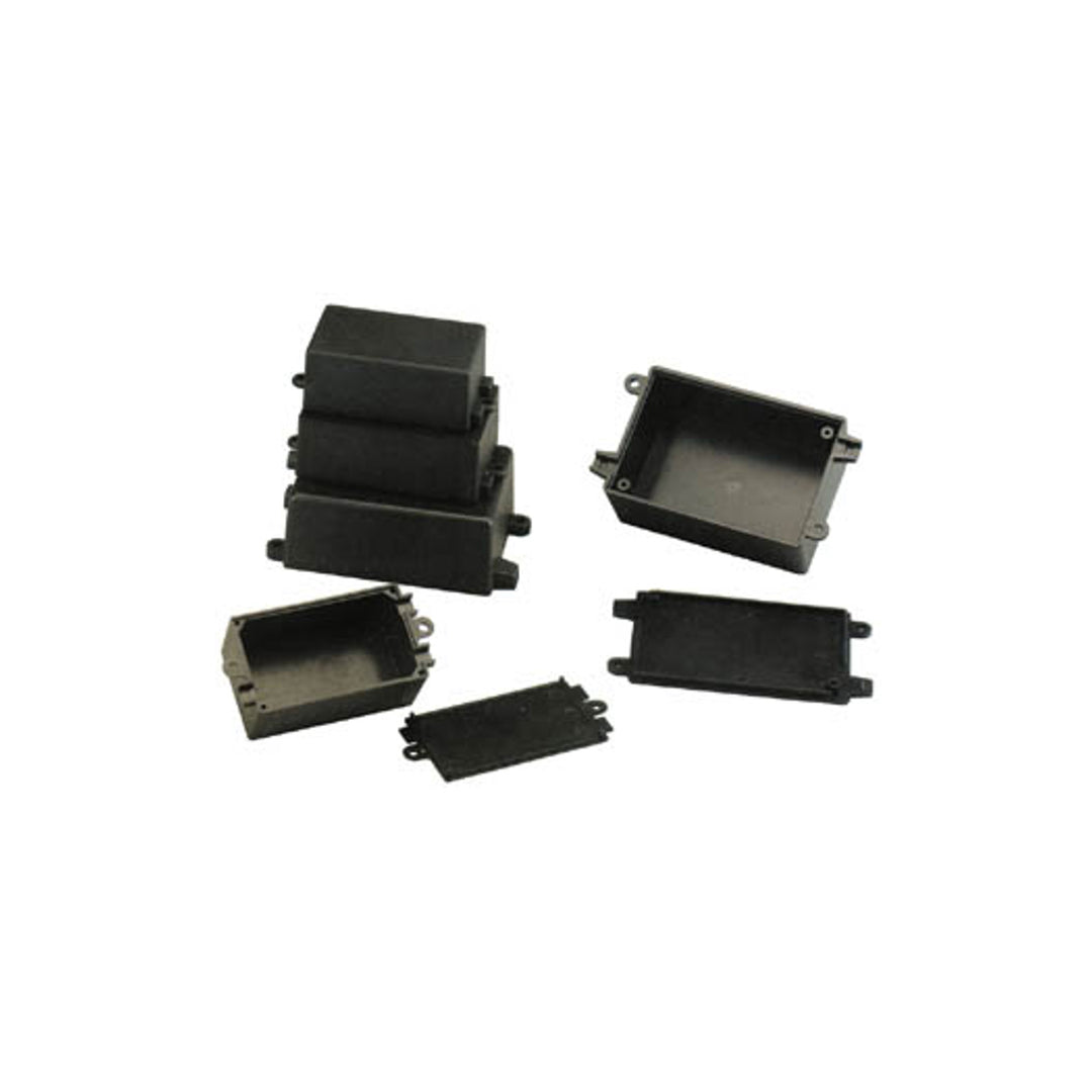 Puzdro s vetracími otvormi čierne 65 x 38 x 25mm G1013
