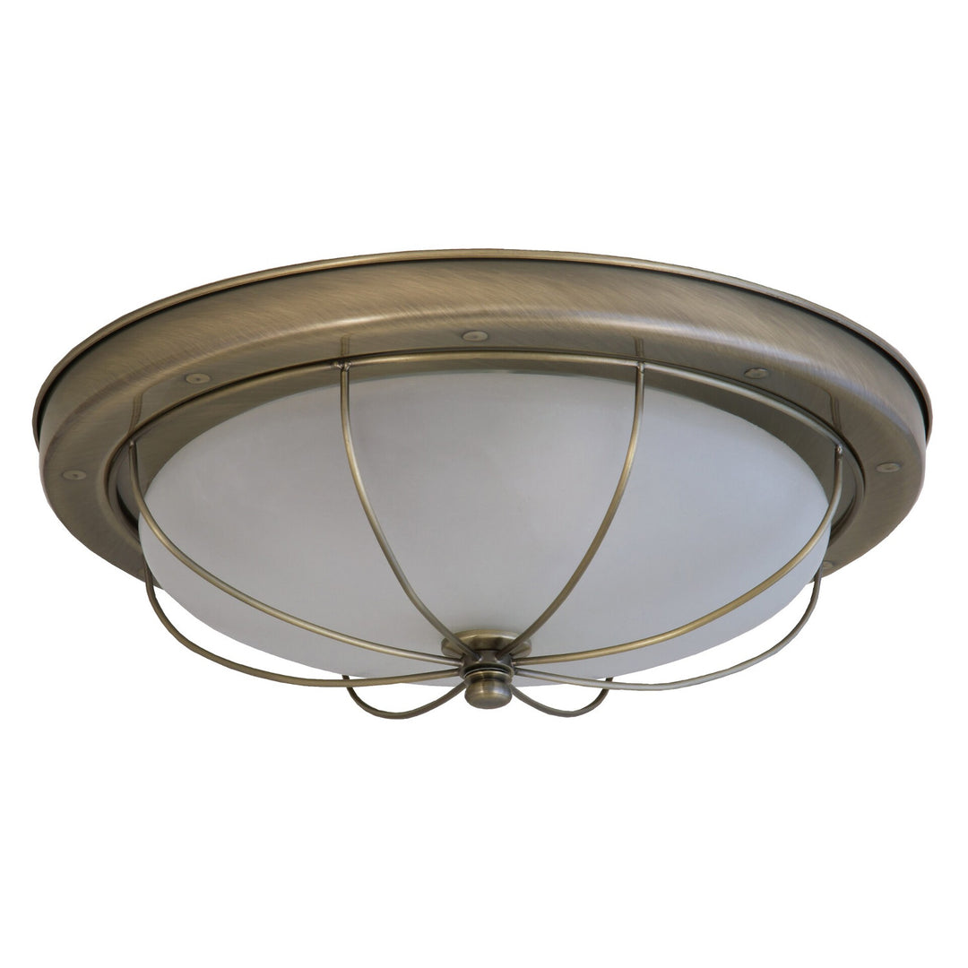 Stropné svietidlo Rabalux, 2xE27, hnedé, priemer 36 cm, Sudán