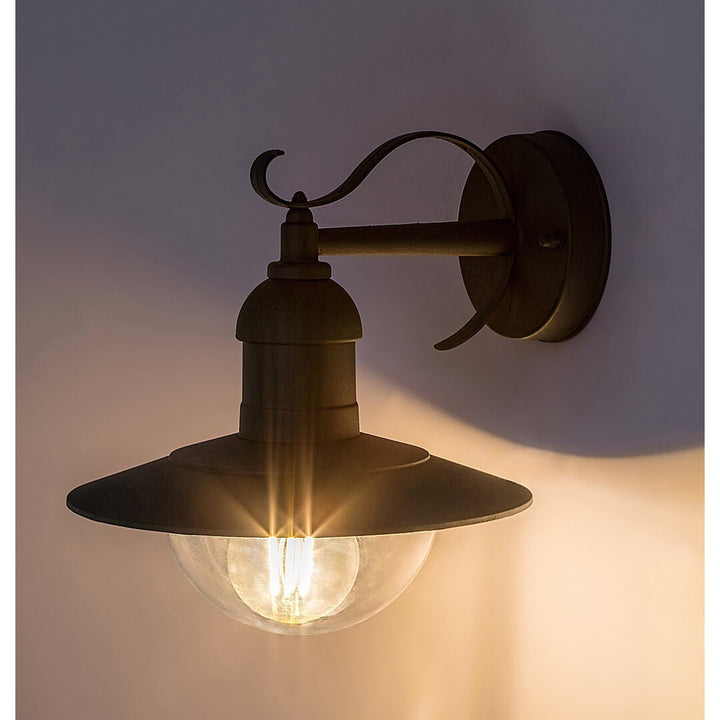Nástenné svietidlo Rabalux, vonkajšie, IP44, E27, max. 60 W, zelené, Oslo
