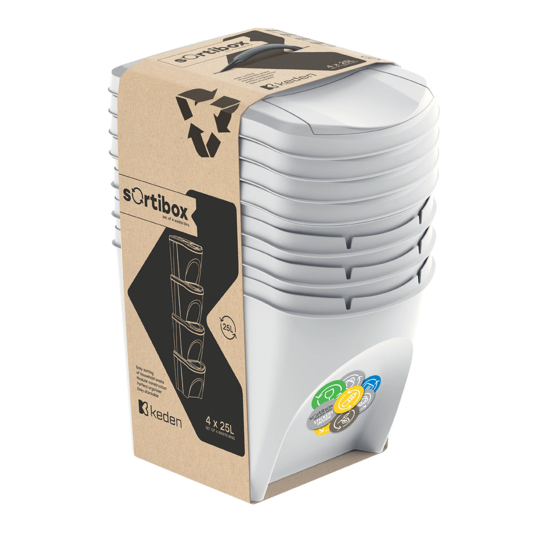 Sortibox sada triediacich košov 4x25L popol IKWB25S4