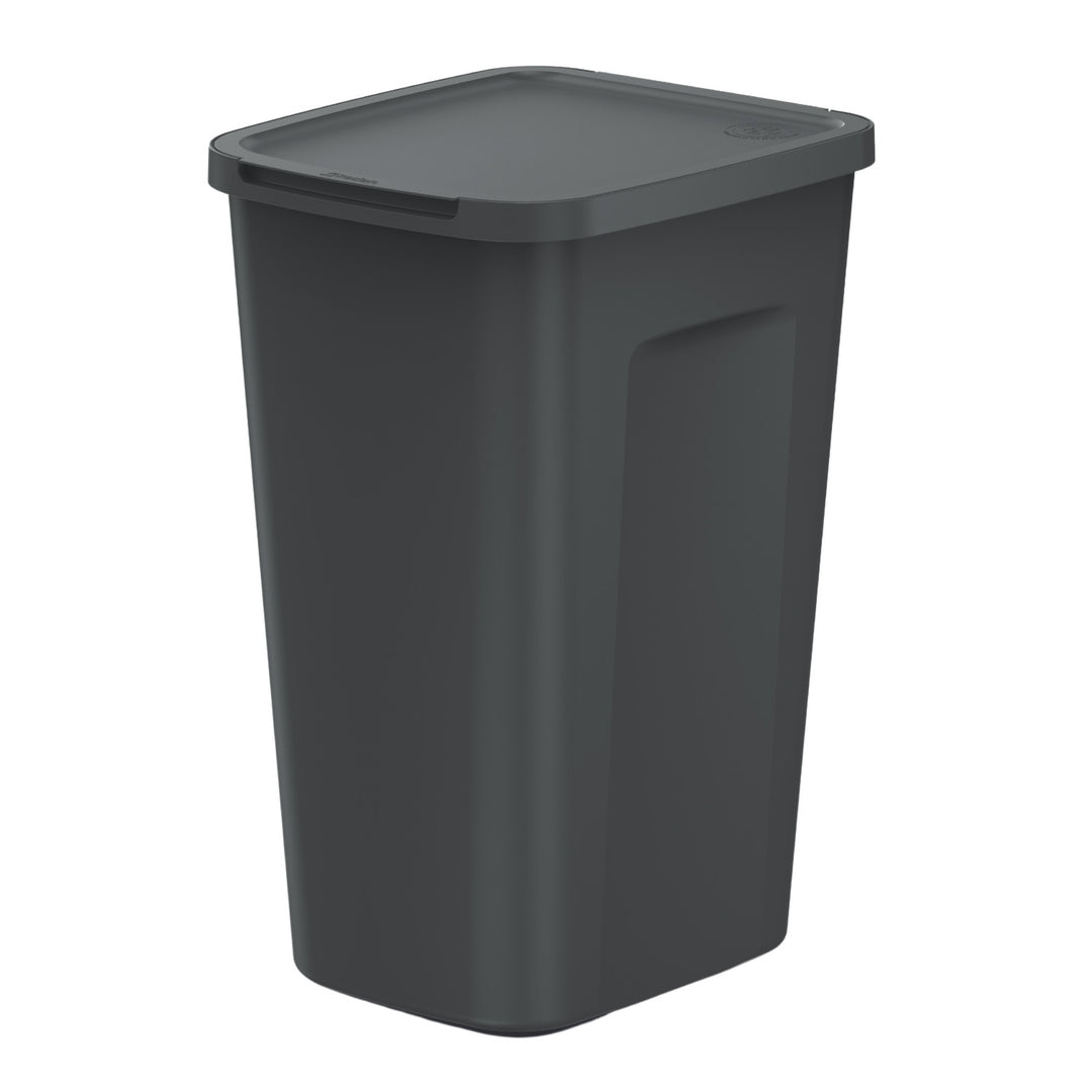 Odpadkový kôš Keden, objem 50 litrov, čierny, COMPACTA Q PLUS