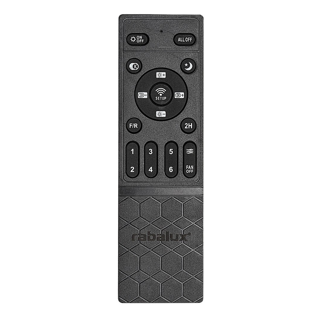 Stropné svietidlo Rabalux, s ventilátorom, 40 W, čierne, Fanfy