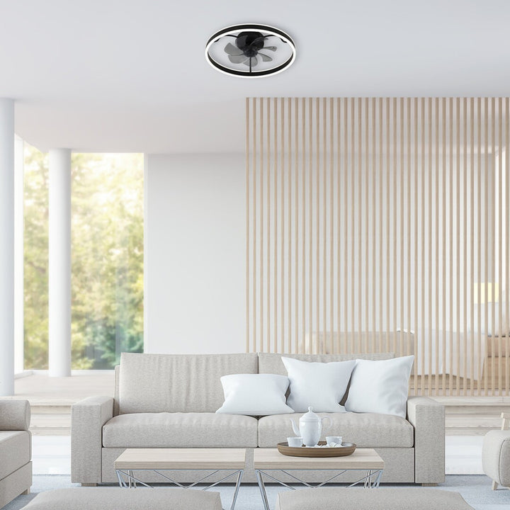 Stropné svietidlo Rabalux, s ventilátorom, 40 W, čierne, Fanfy