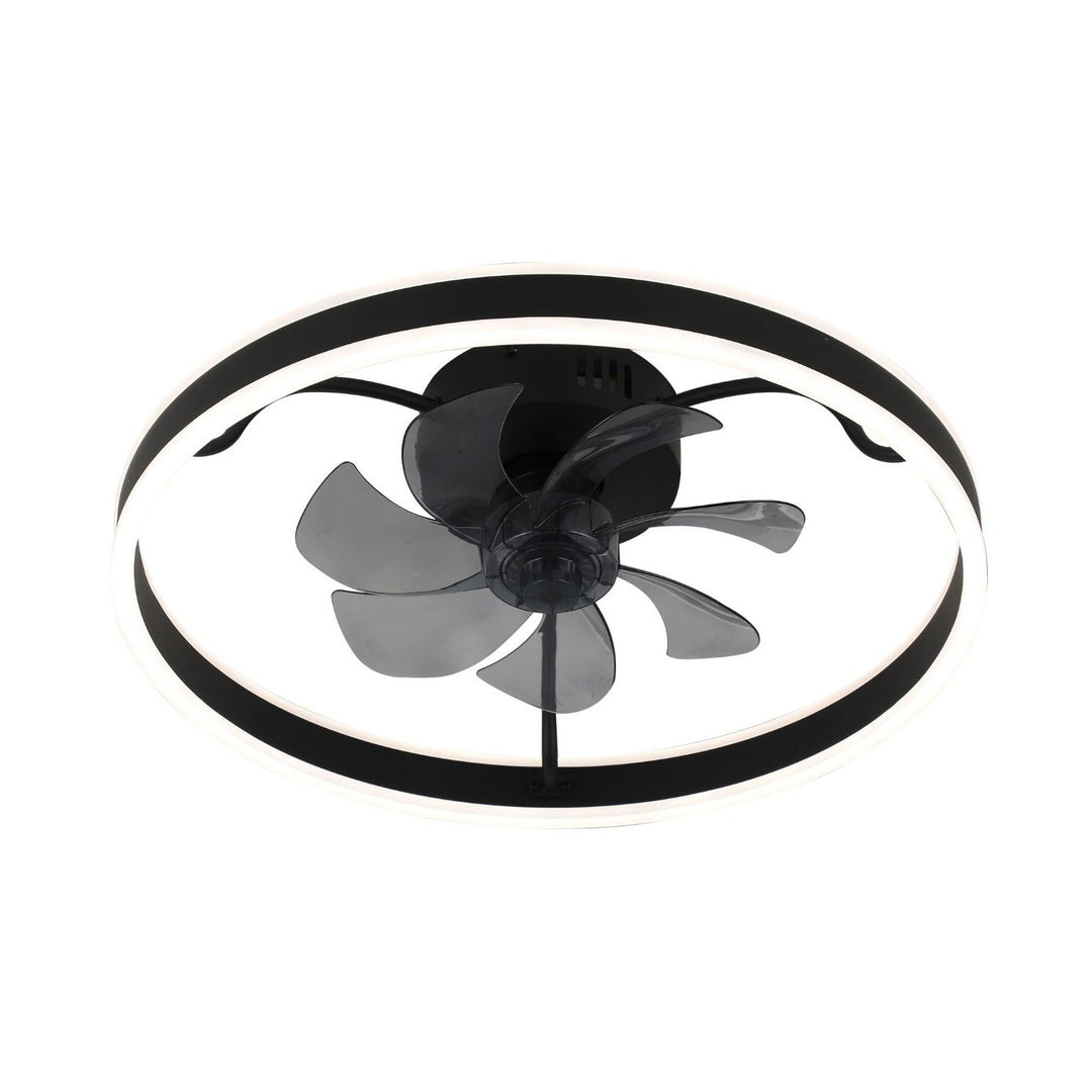 Stropné svietidlo Rabalux, s ventilátorom, 40 W, čierne, Fanfy