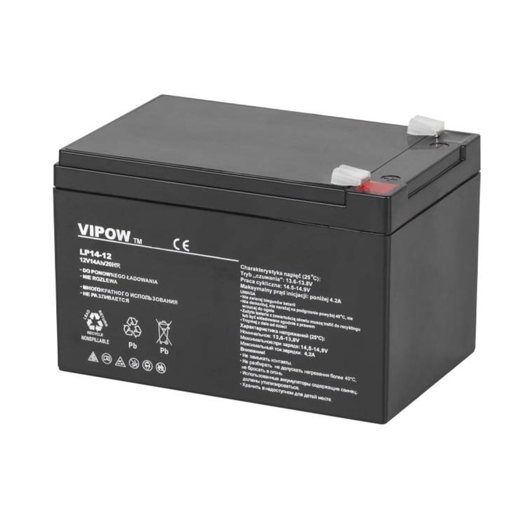 VIPOW 12V 14Ah gélová batéria Pevná kvalita produktu