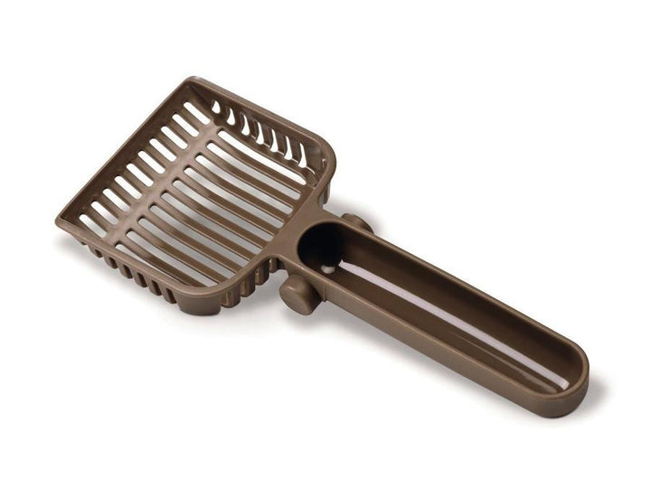 Curver 198849 Box na podstielku pre mačky Toaleta s kapucňou Curver Pets - béžová - s rukoväťou Zásuvka na podstielku Stabilný XXL ratanový štýl