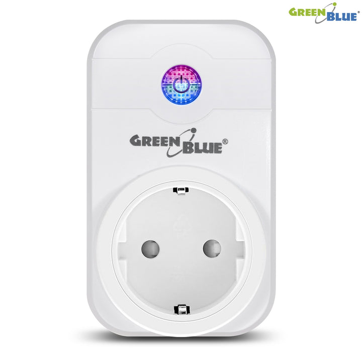 Inteligentná zásuvka na diaľkové ovládanie WiFi nemeckého typu 2300W GreenBlue GB155G