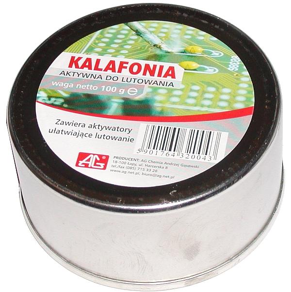 Spájkovacia kolofónia 100g AG - aktívna kolofónia s prídavkom aktivátorov na uľahčenie spájkovania