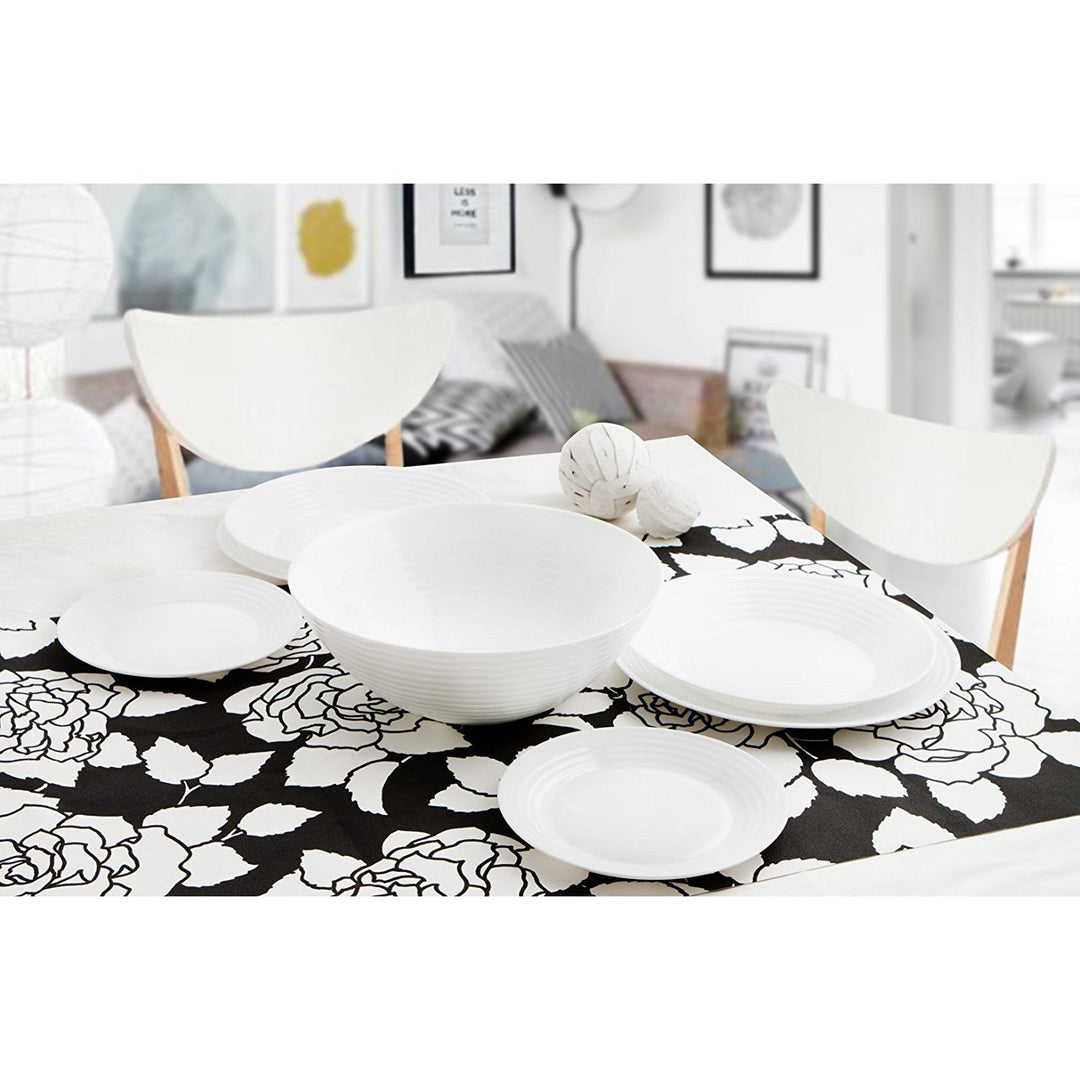 Večera sada 19 prvkov Luminarc Harena biela