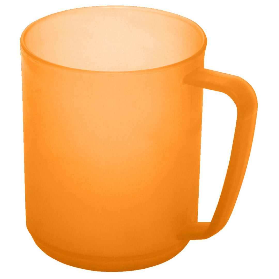 Plast Team Hawaii Plastový pohár s držadlom, polypropylén, transparentný oranžový