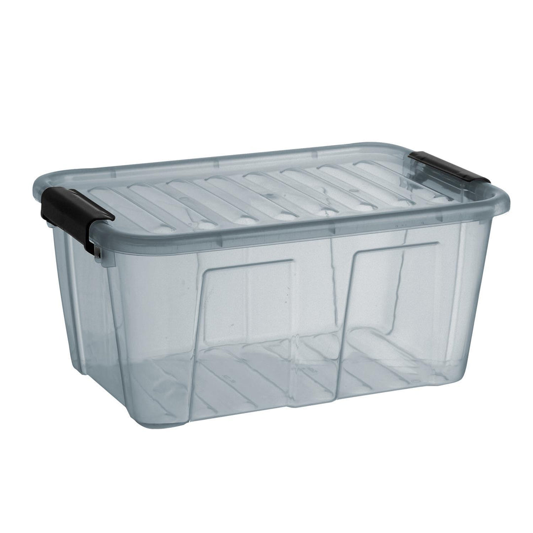 Kôš s vekom Plast Team Home Box 7,7 l t.grey