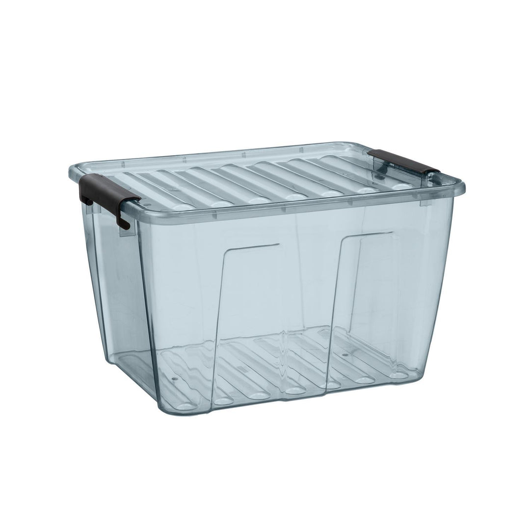 Odpadkový kôš s vekom Plast Team Home Box 15 l transparentný sivý
