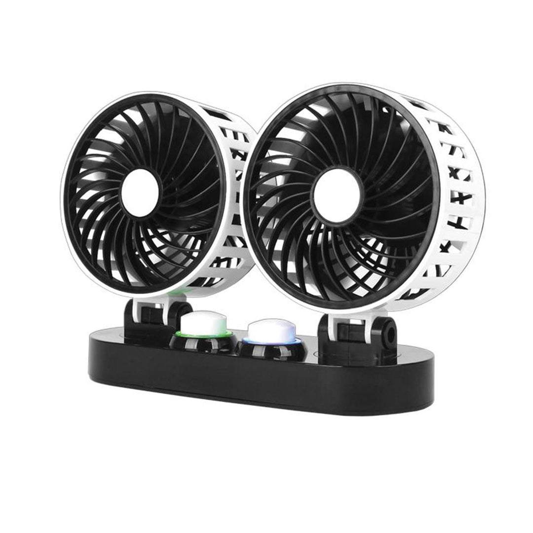 LTC dvojitý 2x5" 12V regulovaný ventilátor do auta