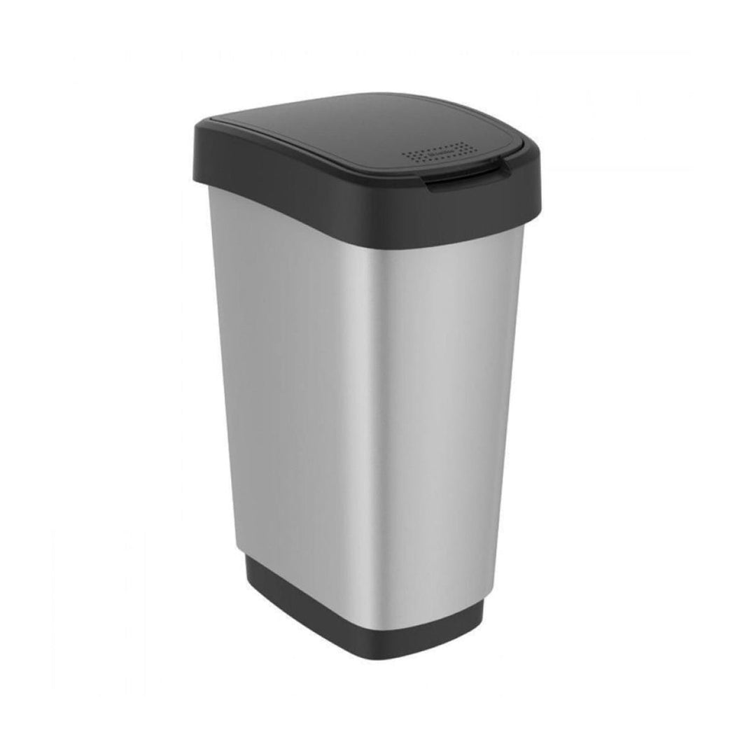 Rotho Twist 50L výkyvný kôš metalizovaný