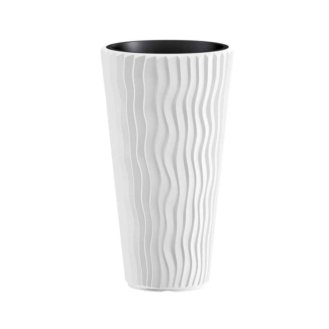 Kvetináč s vložkou Sandy Slim DPSP400-S449 - biely