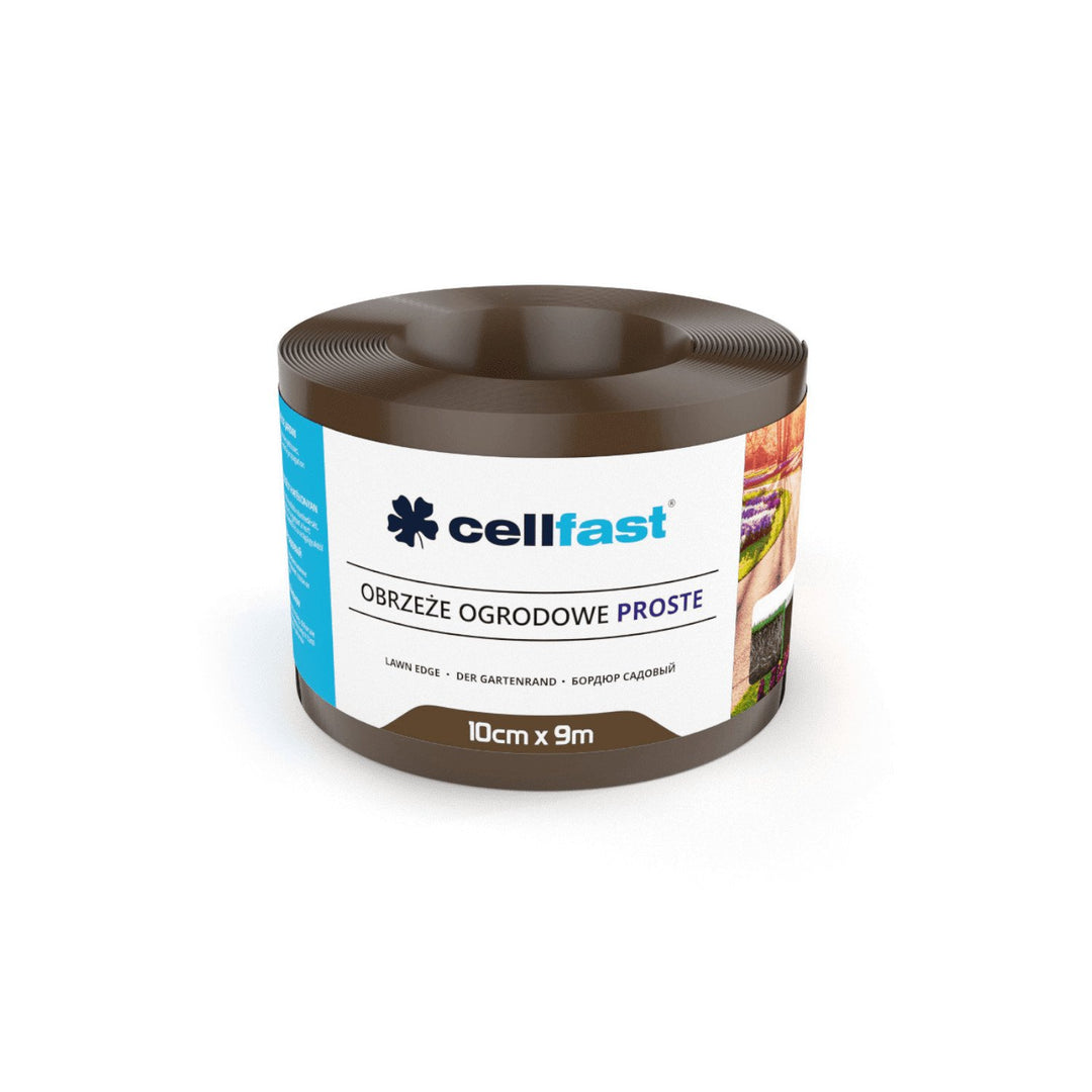 Záhradné obruby rovné 10 cm x 9 m Cellfast hnedé
