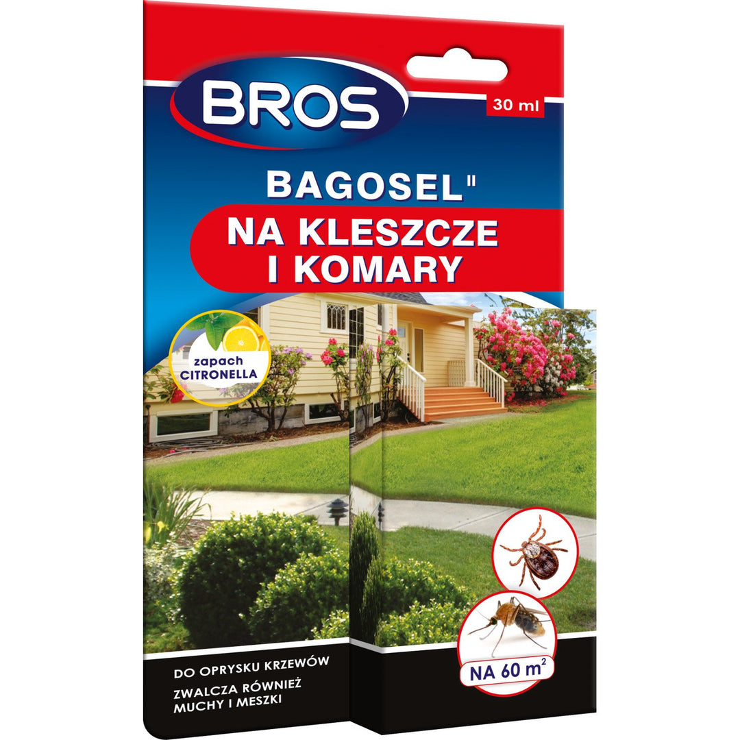Přípravek na postřik zahrady proti komárům a klíšťatům Bros Bagosel 100EC 30ml