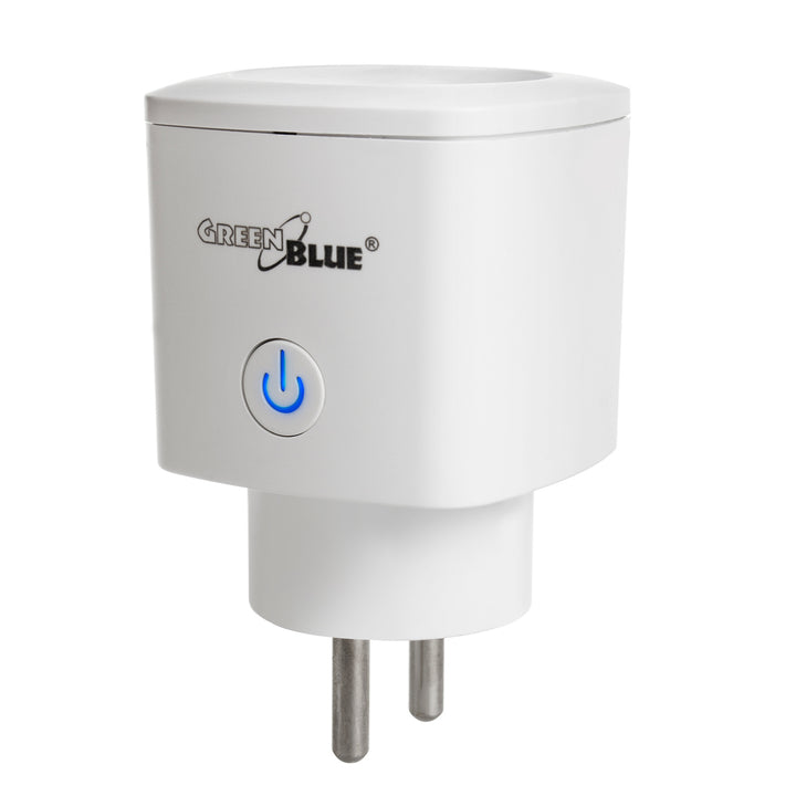 GreenBlue WiFi diaľkovo ovládaná zásuvka, Android/iOS/Alexa/Google Home, spotreba energie, časovač, max. Energetický, časovač, max. 3680W, typ E, GB720 E
