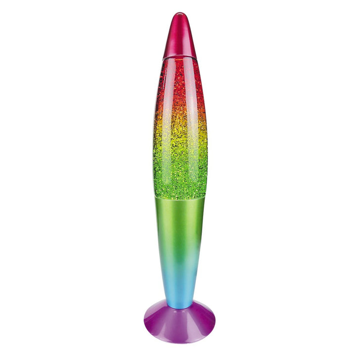 Glitter rainbow, G45 15W, viacfarebná - dekoratívna lampa