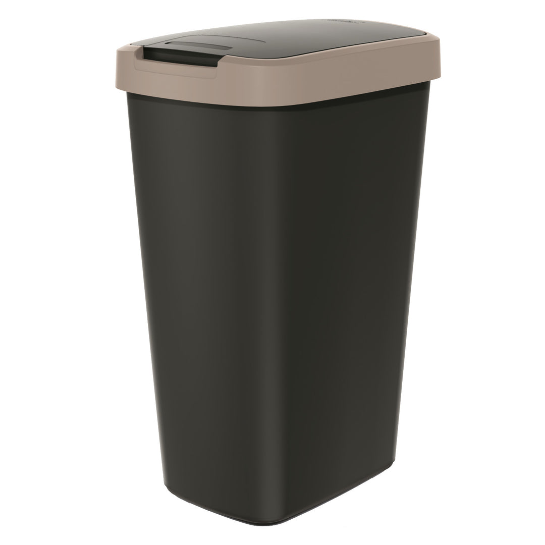Keden COMPACTA Q odpadkový kôš s klapkou - svetlohnedý 45l