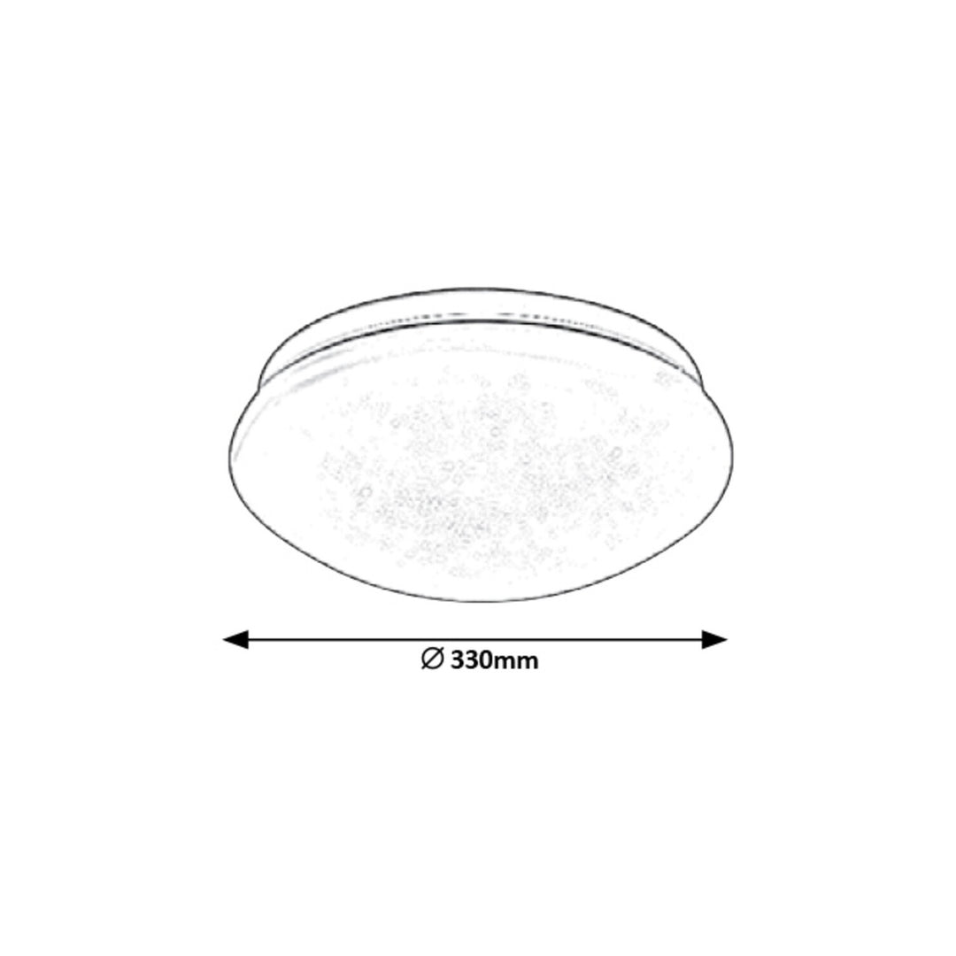 Okrúhle stropné svietidlo Rabalux Lucas 3937 biele 18W
