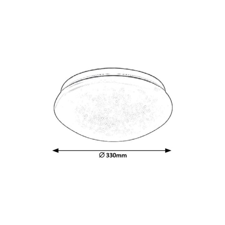 Okrúhle stropné svietidlo Rabalux Lucas 3937 biele 18W