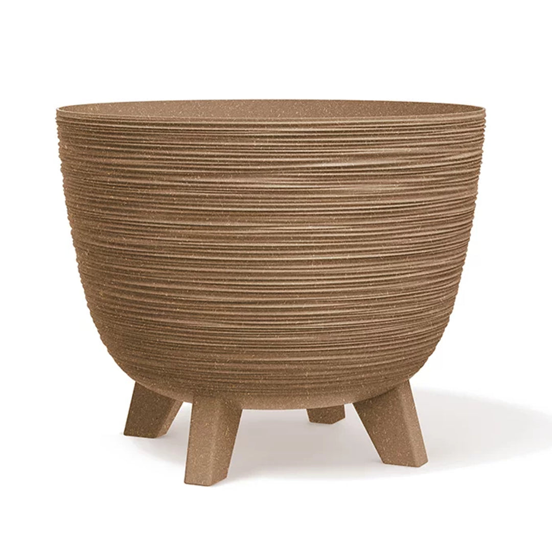 Kvetináč Prosperplast, priemer 395 mm, nožičky, DFUR400W-4665W, Furu ECO Wood
