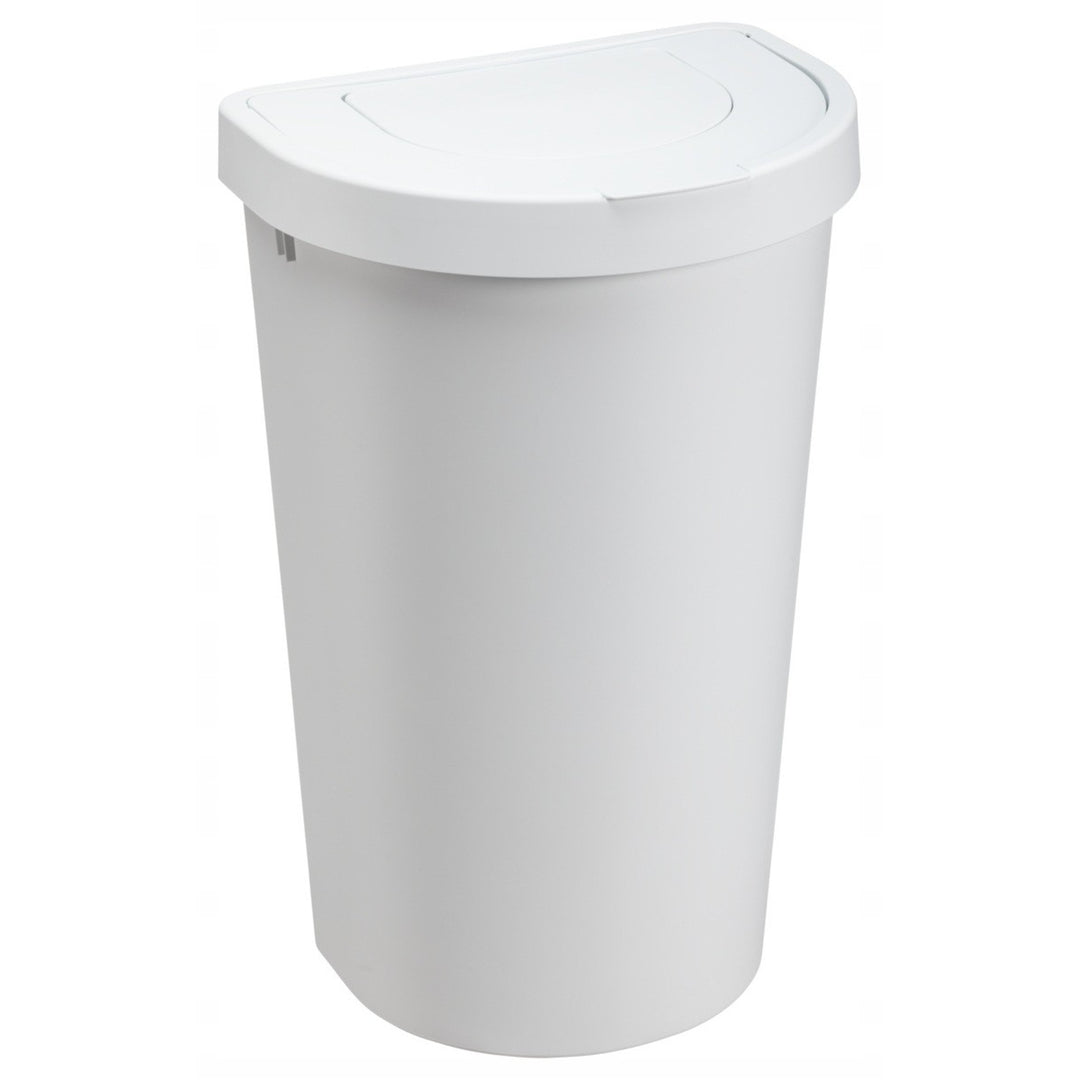 Odpadkový kôš Plast Team, výklopné veko, biely, 45 l, Seattle Swing