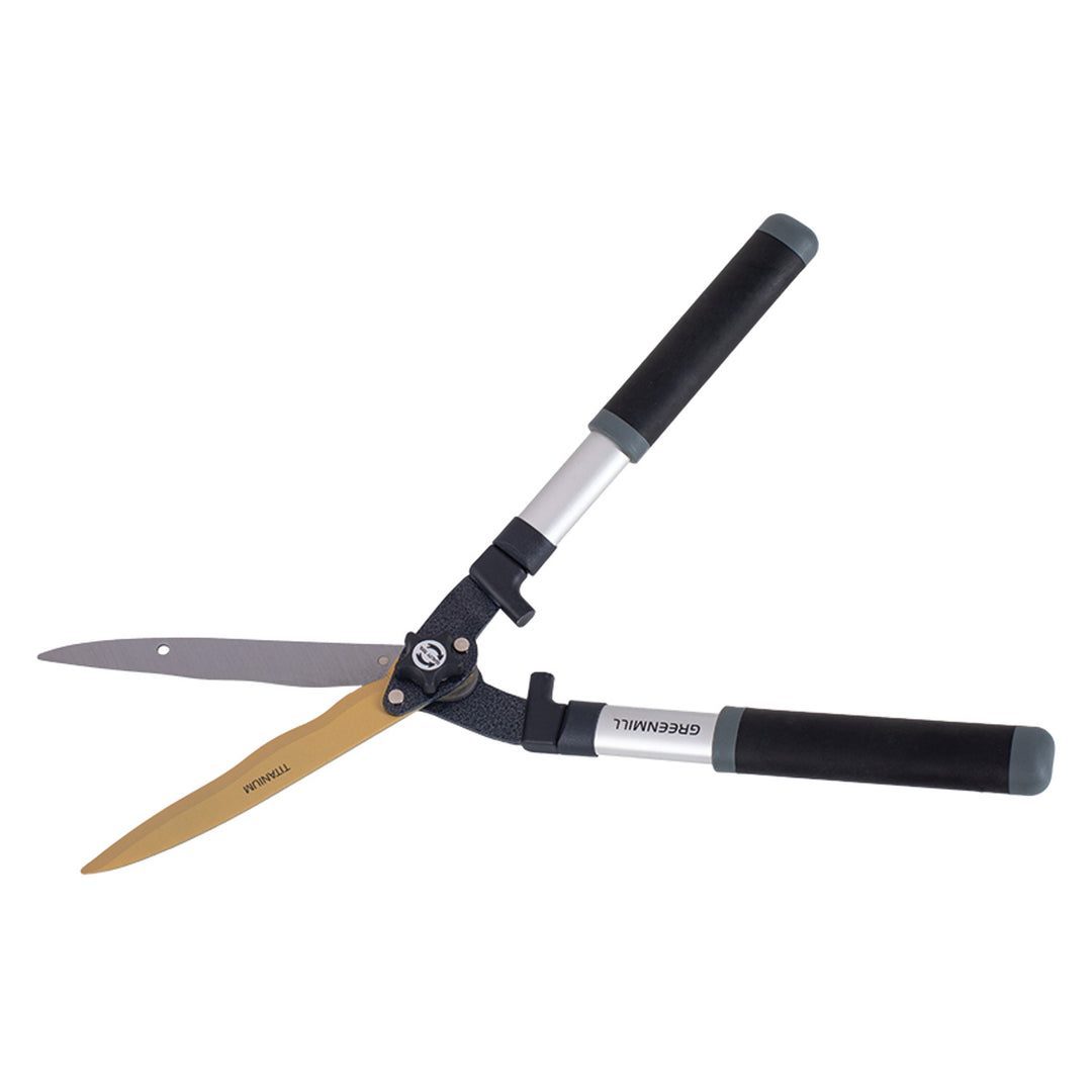 Nožnice na živý plot Greenmill, vlnitý nôž, tvrdená oceľ, 23 cm, UP0085T