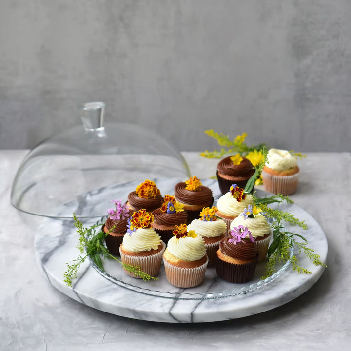 Tanier Pasabahce, sklo, so skleneným tienidlom, 32 cm, Patisserie