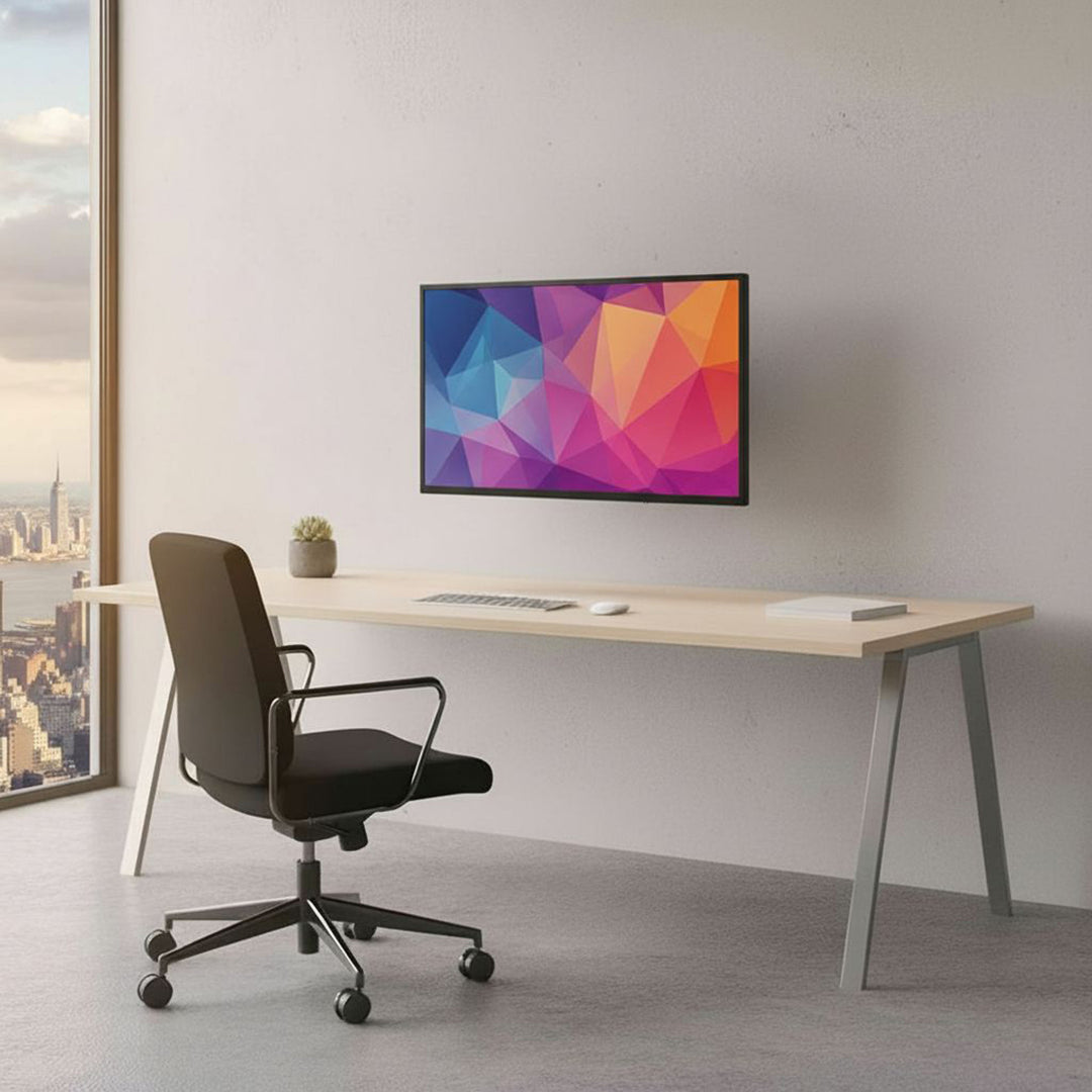 Držiak Maclean na TV alebo monitor, univerzálny, max. rozmer 200x200, 13-42", 30 kg, čierny, MC-503A B