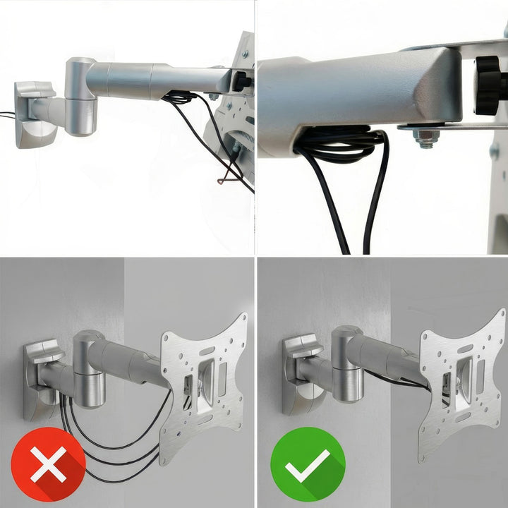 Držiak na televízor alebo monitor Maclean, univerzálny, max. VESA 200x200, 23-50", 30 kg, strieborný, MC-503A S