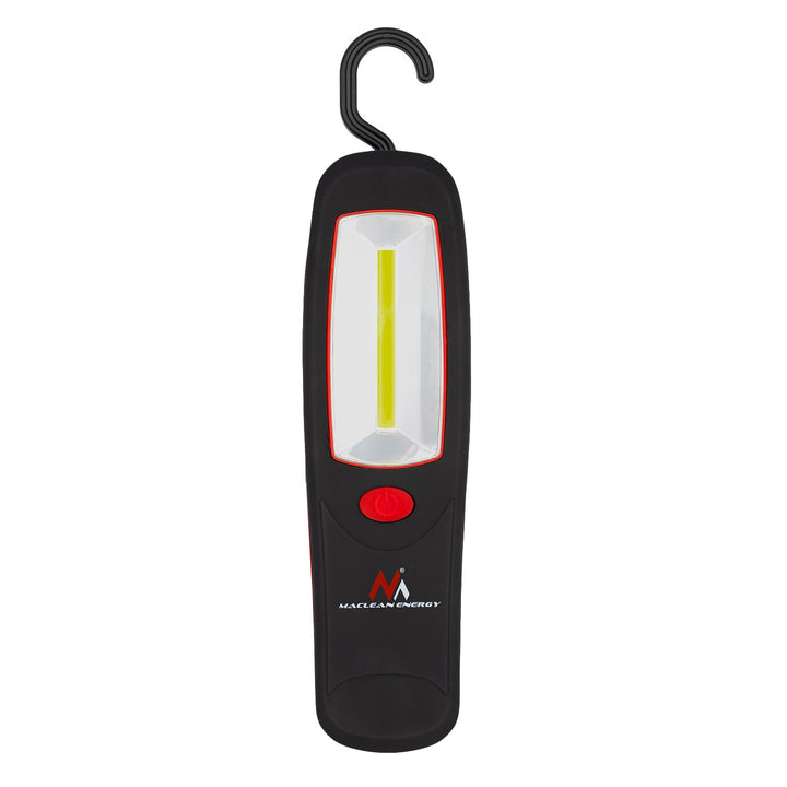Dielenská lampa COB LED Maclean, magnet, háčik, 3xAA, MCE03