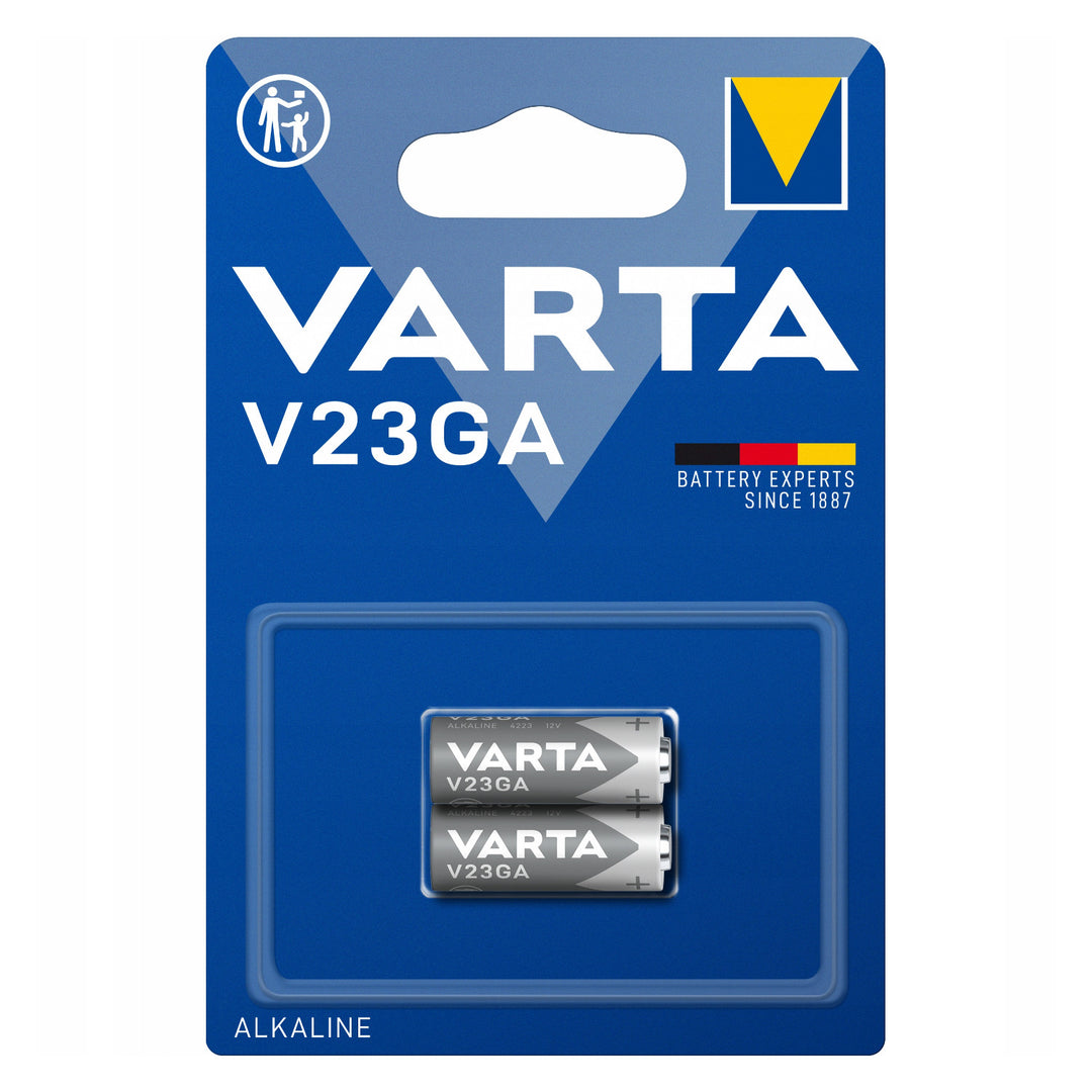 Alkalická batéria 12 V Barta V23GA 23 A pre diaľkové ovládače a poplachové systémy – 2 ks