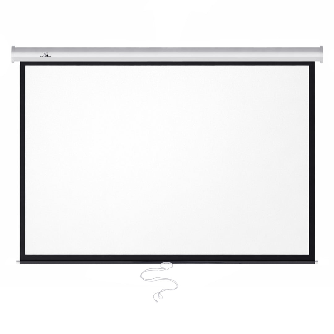 Premietacie plátno Maclean, s automatickým uzáverom, biele matné, na stenu alebo strop, 100", 4:3, 200x150, MC-594